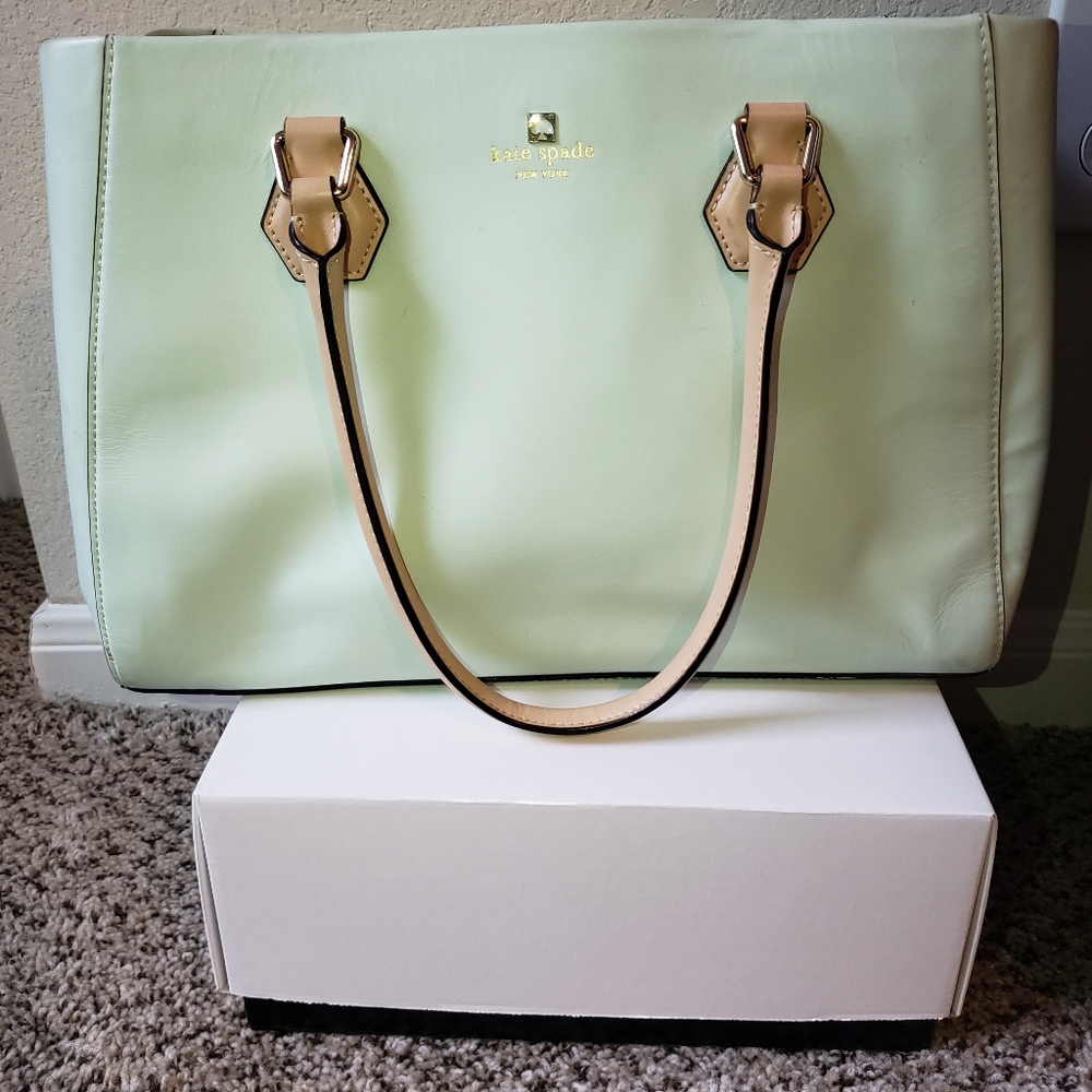 Kate Spade Mint Blue Green Purse Wellesley Parnell